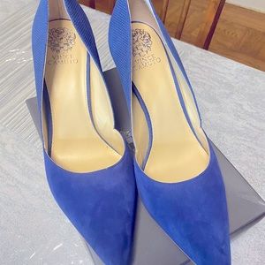 ladies dress blue heel shoes